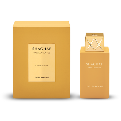 Shaghaf Vanilla Toffee Perfume 75ml – A Sweet and Exotic Gourmand Fragrance